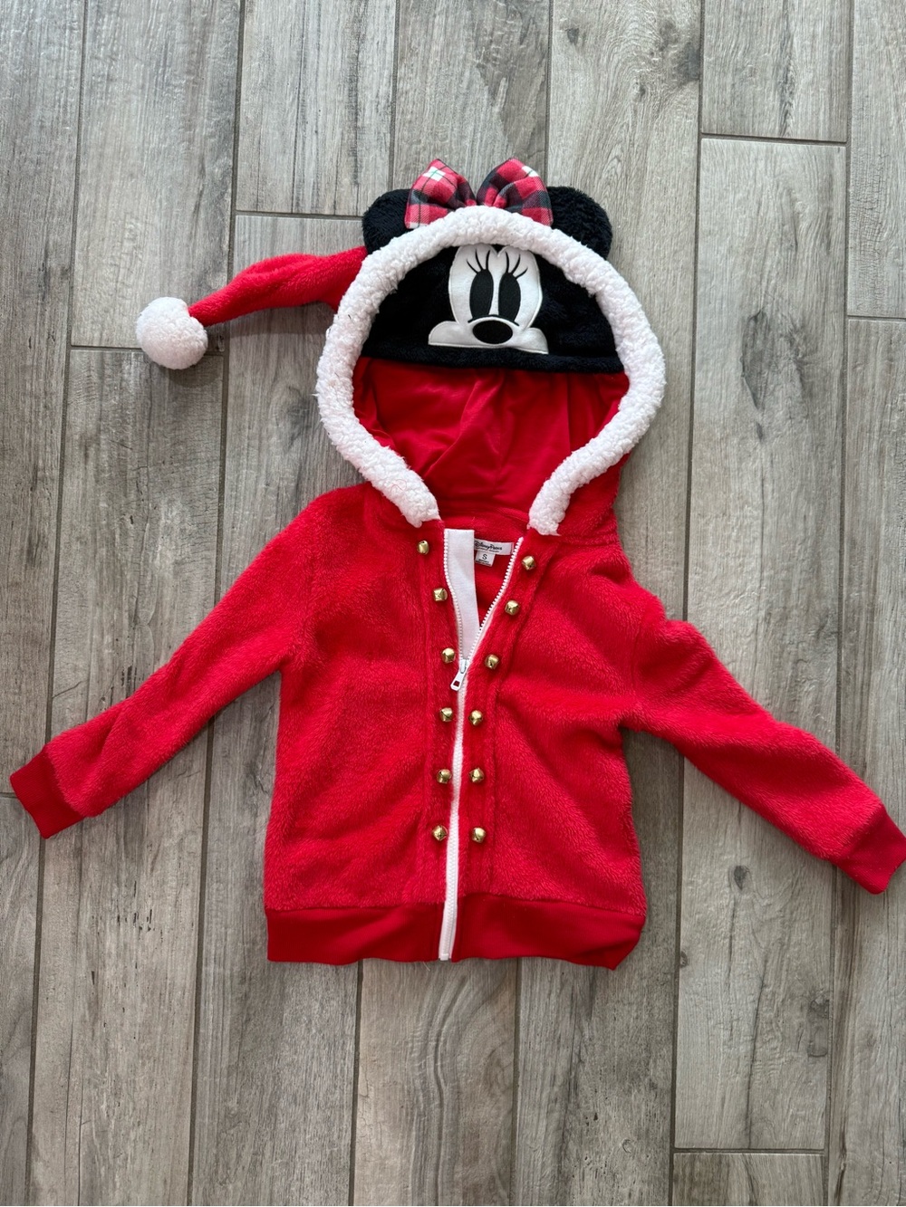 Disney Red Minnie Mouse  Holiday Hoodie